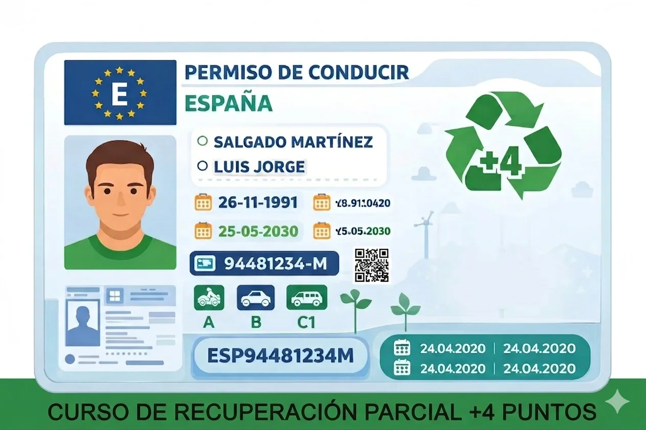 curso recuperación parcial de puntos en cordoba